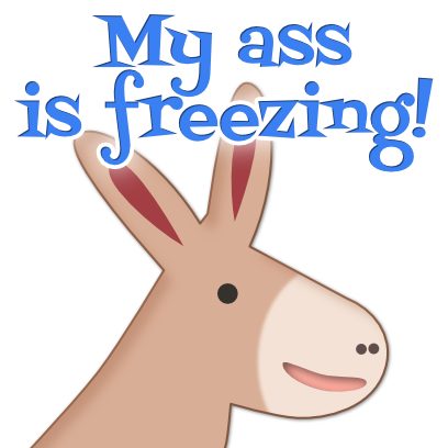 Snow Much Pun sticker