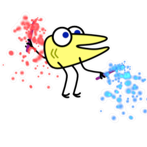 Silly Yellow Guy sticker