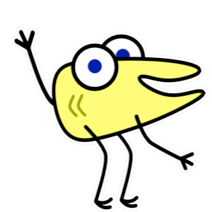 Silly Yellow Guy sticker